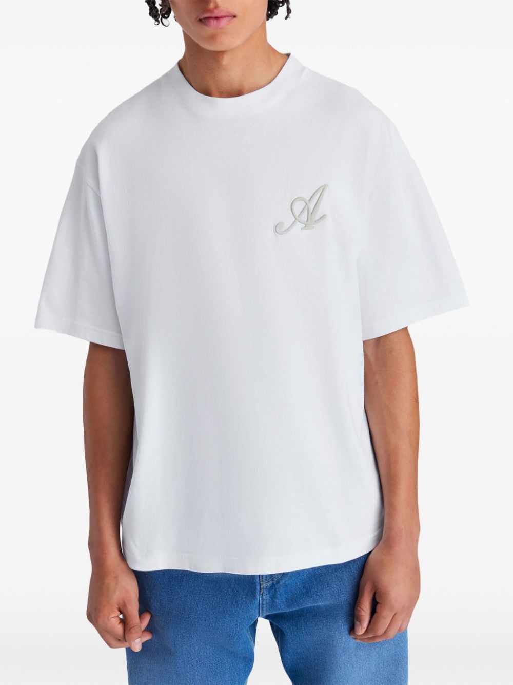 logo-embroidered T-shirt - 2