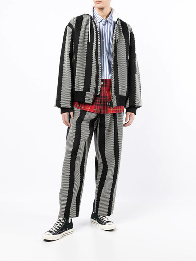 Vivienne Westwood striped zipped jacket outlook