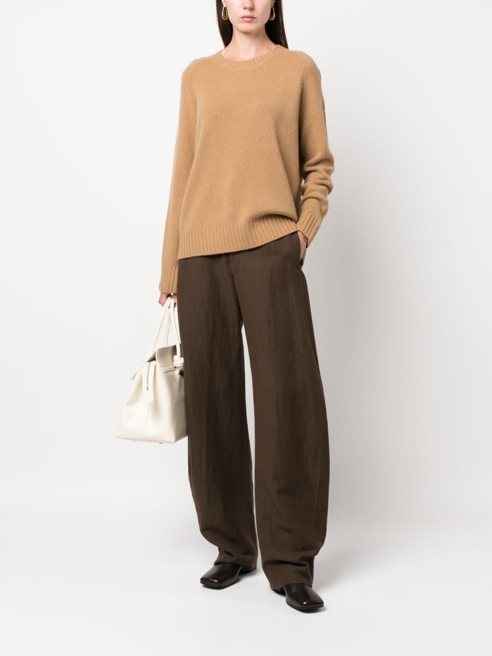 crew-neck cashmere jumper - 2