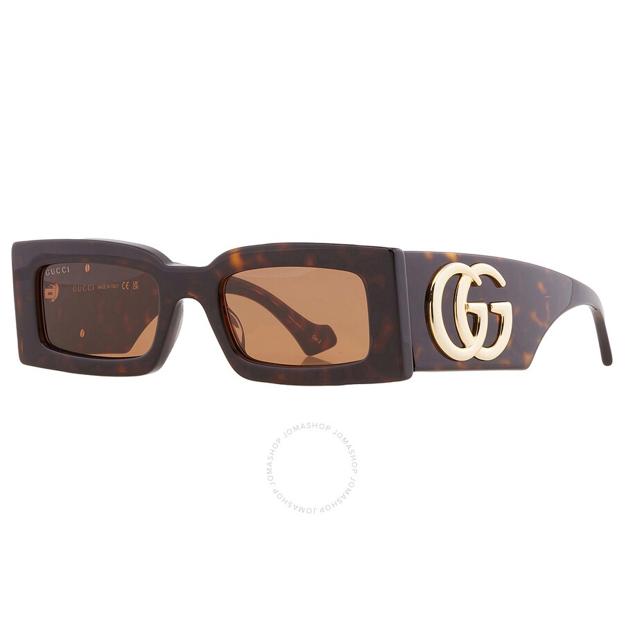 Gucci Brown Rectangular Ladies Sunglasses GG1425S 002 53 - 5