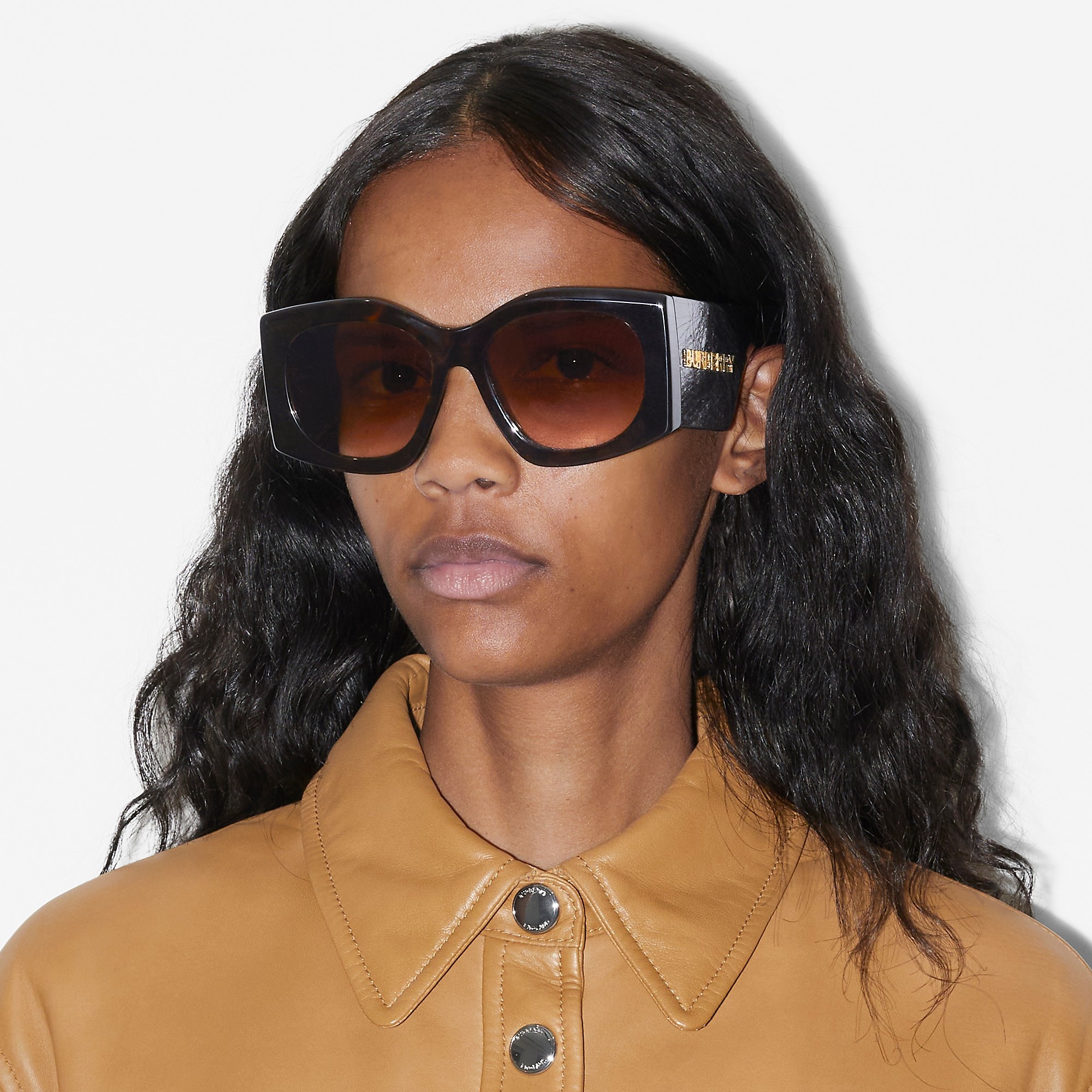 Oversized Geometric Frame Sunglasses - 4