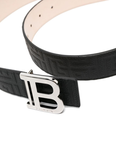 Balmain B-belt logo-plaque belt outlook