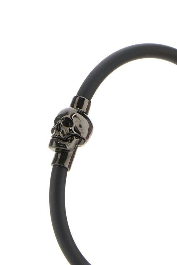 Black rubber Skull bracelet - 2