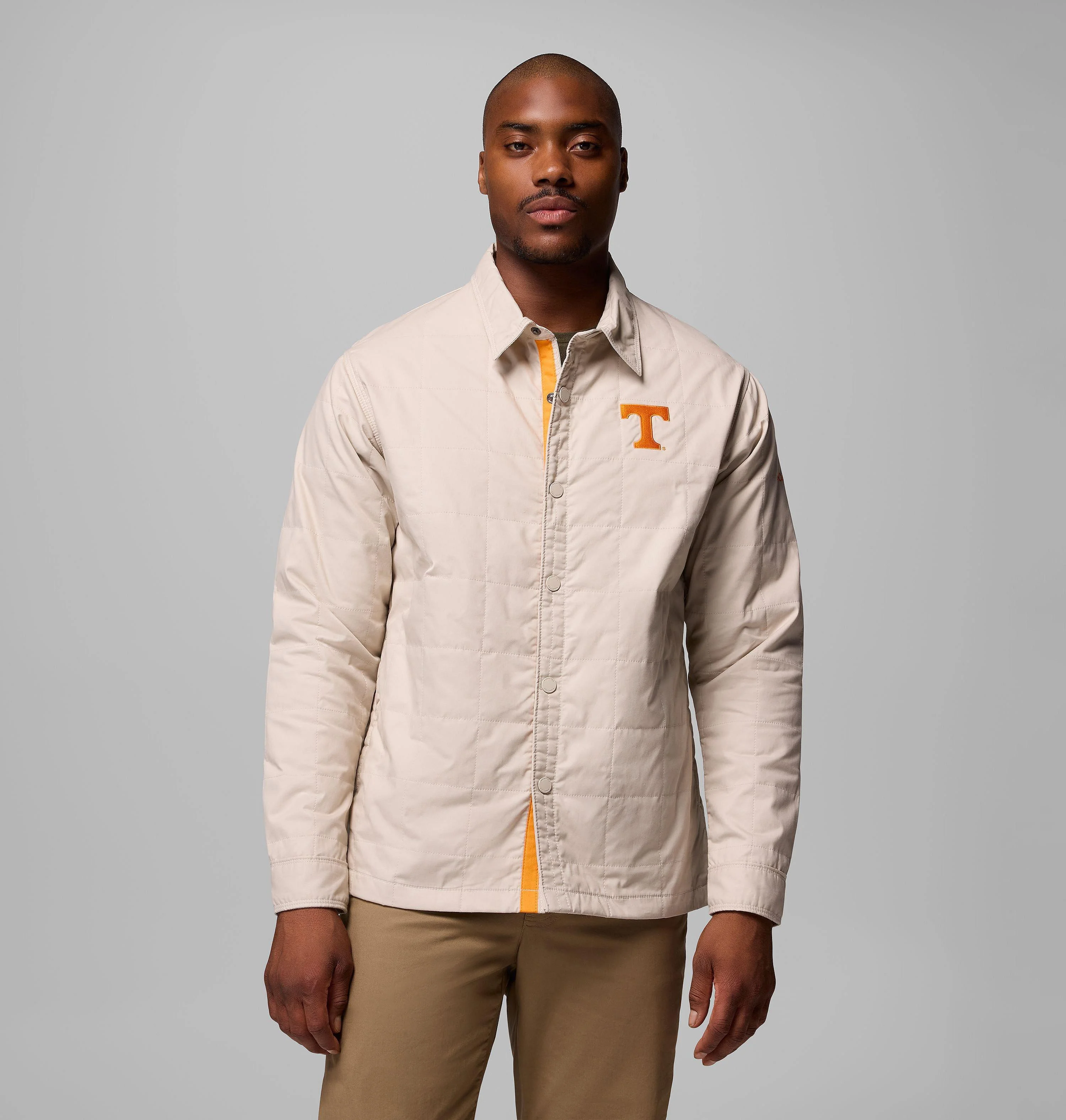 Men's Collegiate Campus Roam Quilted Shirt Jacket - Tennessee - 1