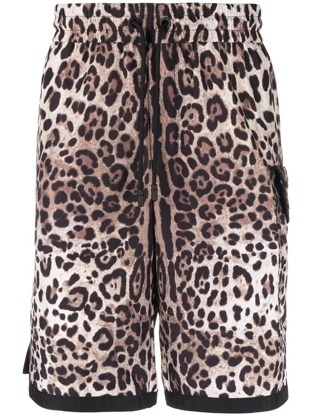 DG patch leopard print shorts - 1