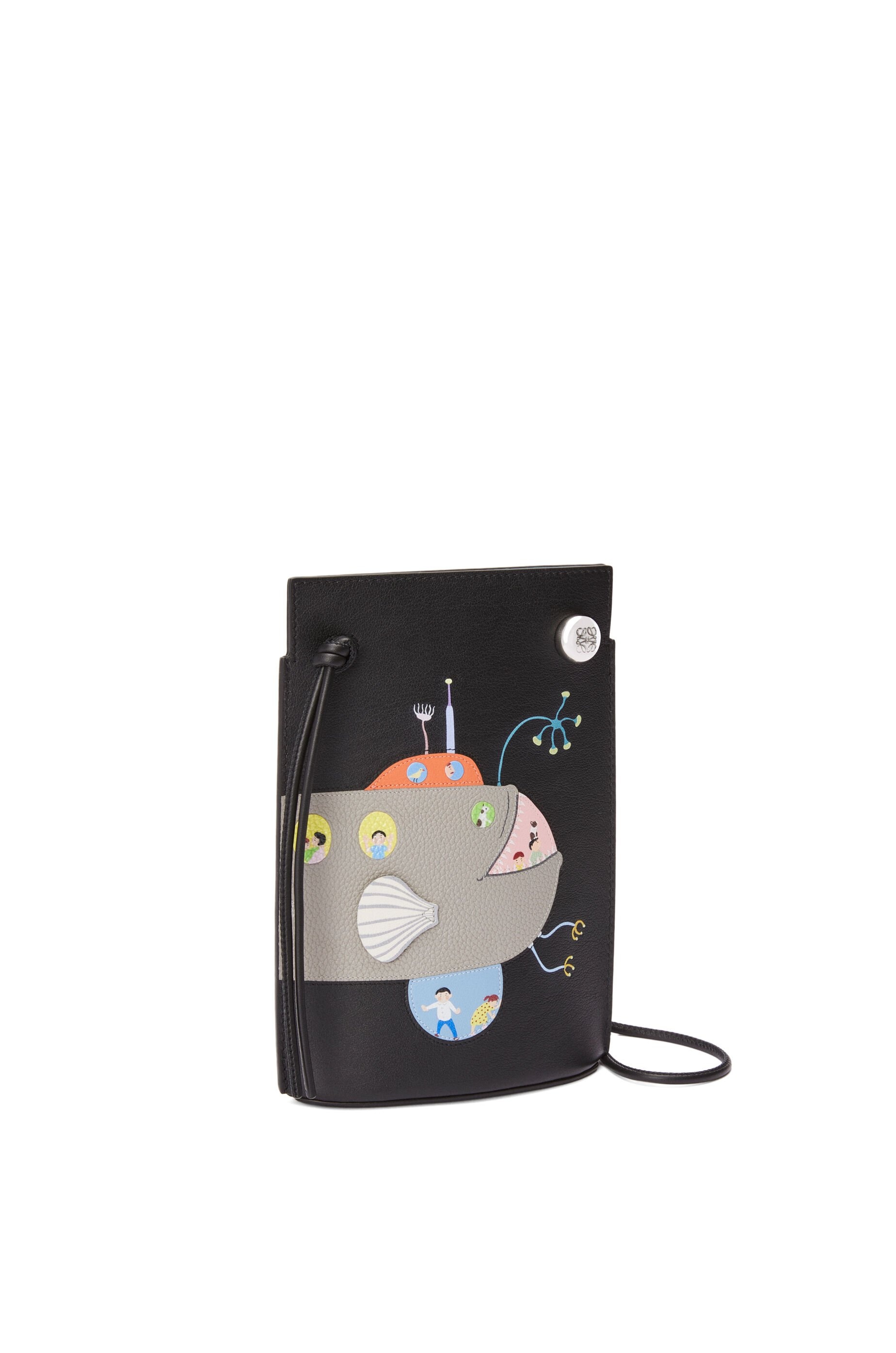 Submarine Pebble Dice pocket in classic calfskin - 3