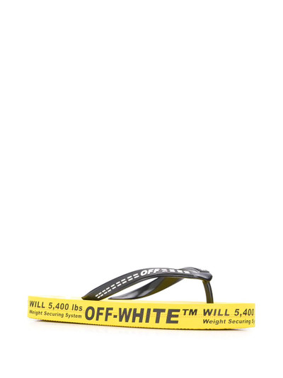 Off-White industrial flip flops outlook