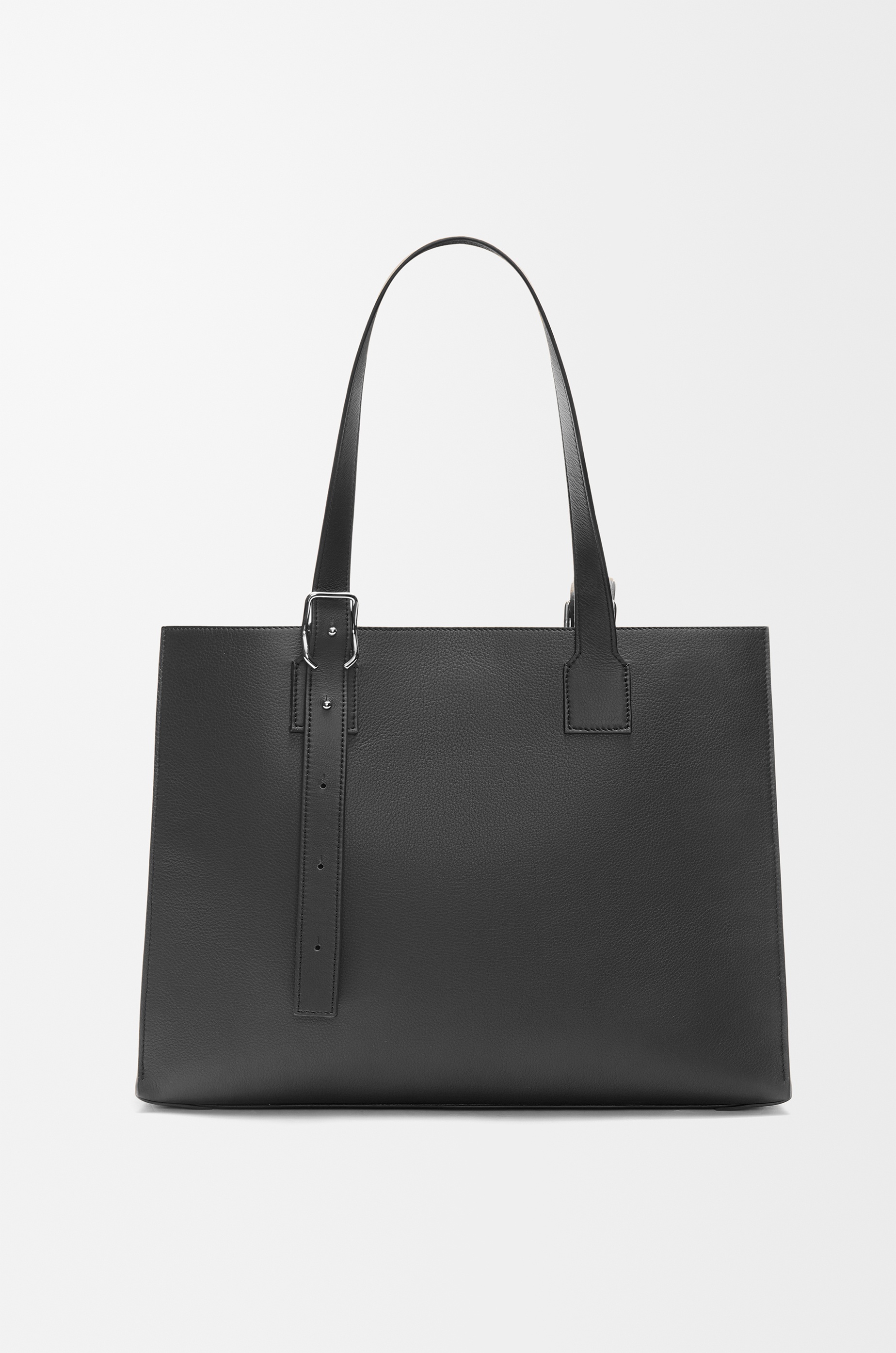 Buckle Horizontal Tote in classic calfskin - 3