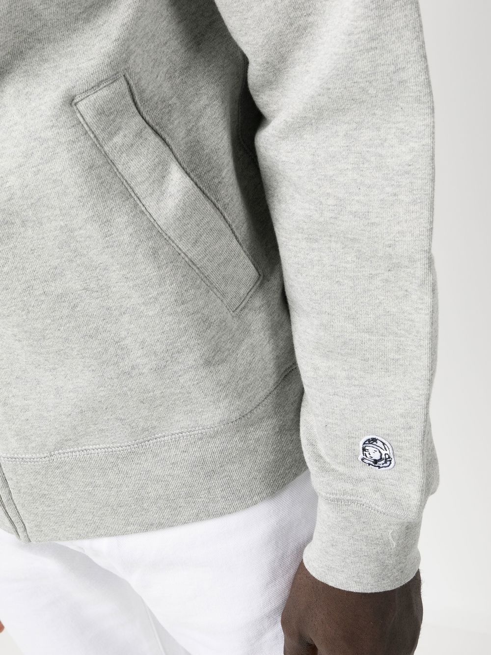 logo-print zip-up hoodie - 5