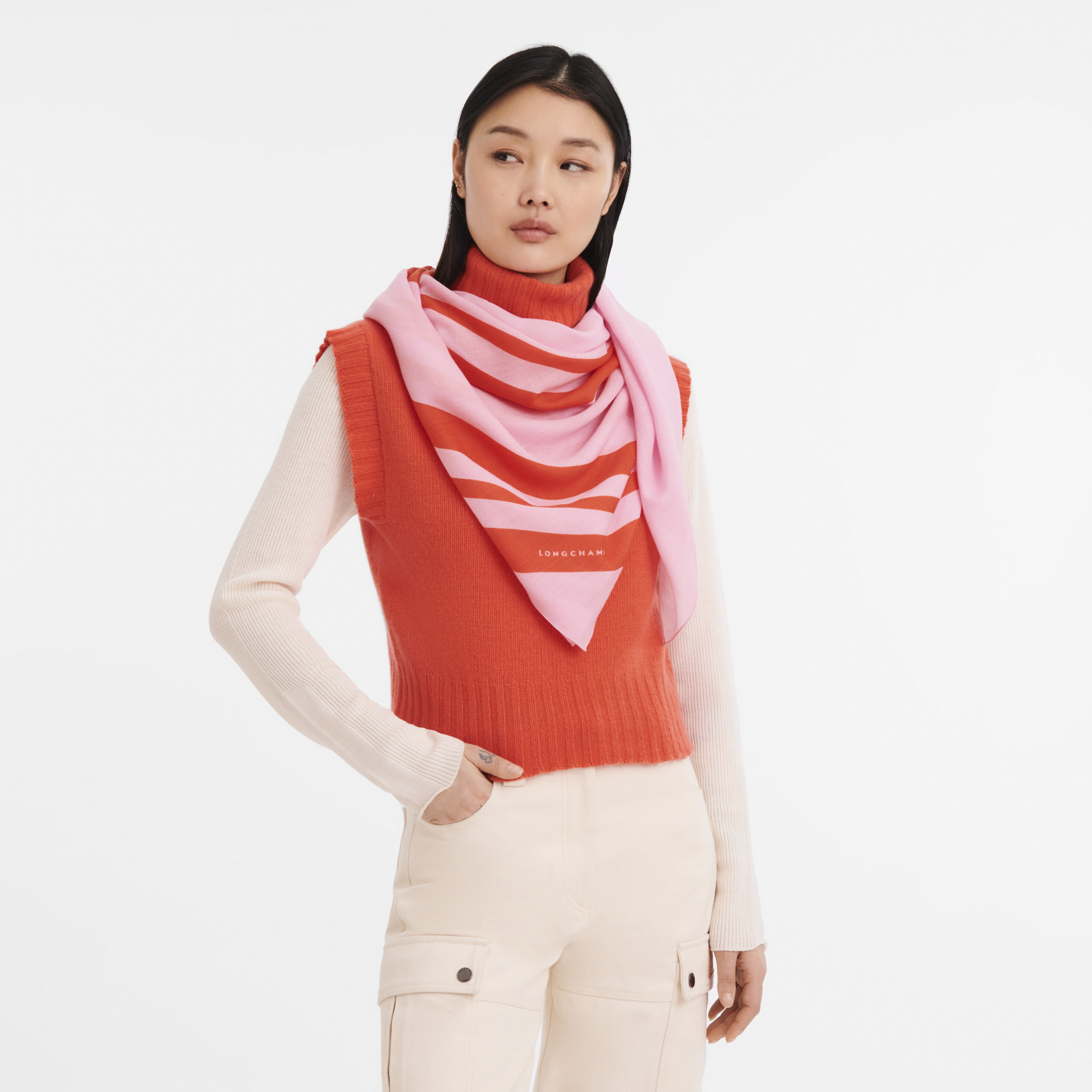 Le Pliage Casaque Stole Pink - OTHER - 2
