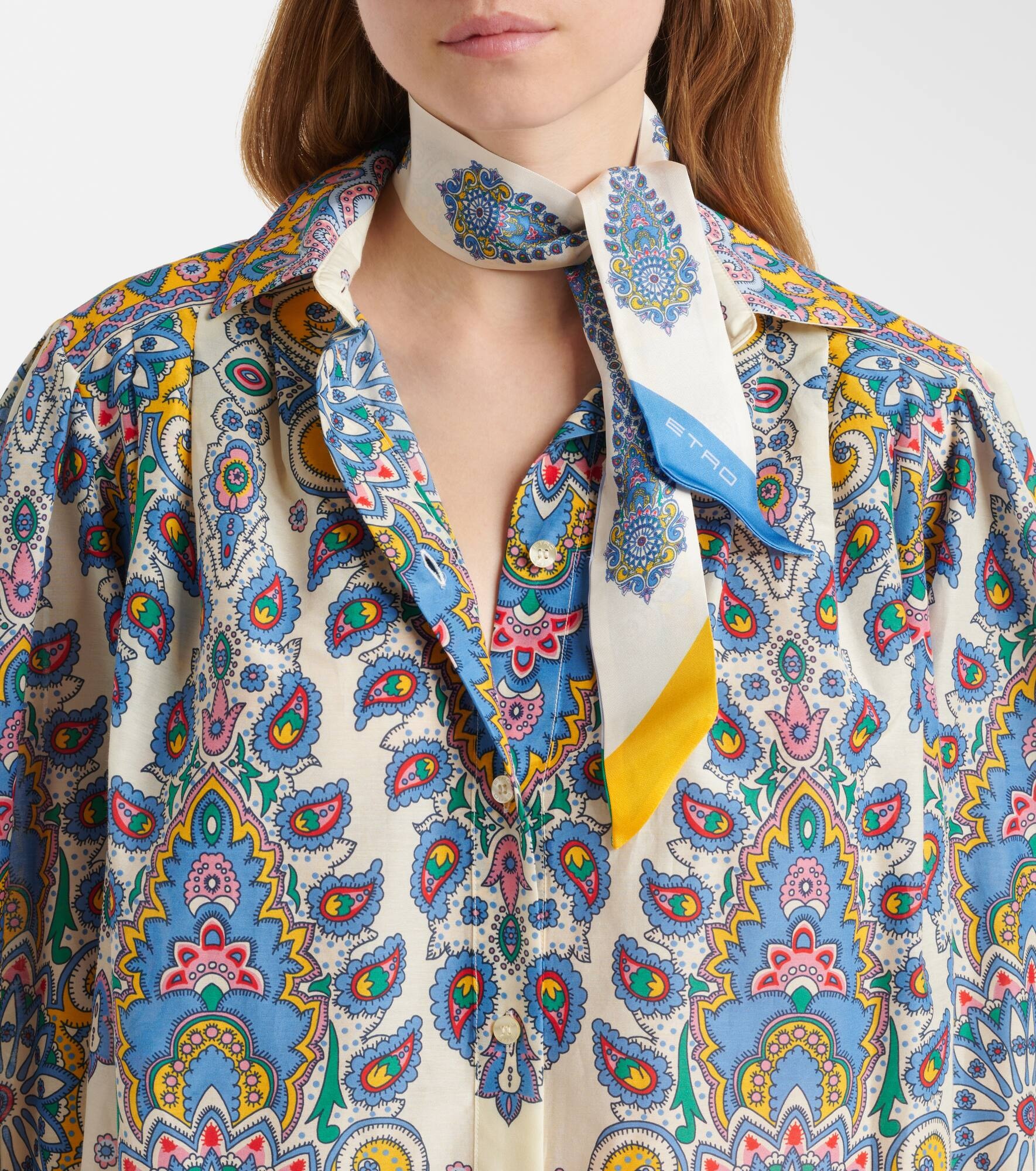 Paisley silk scarf - 2