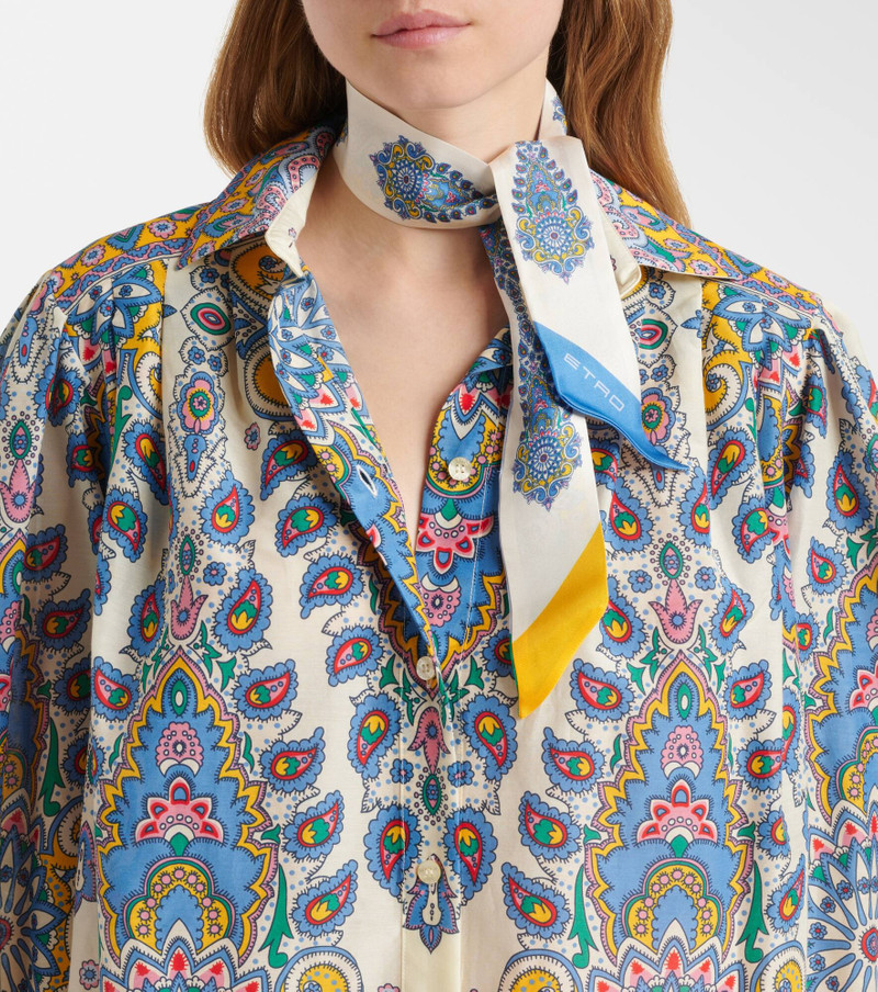 Etro Paisley silk scarf outlook