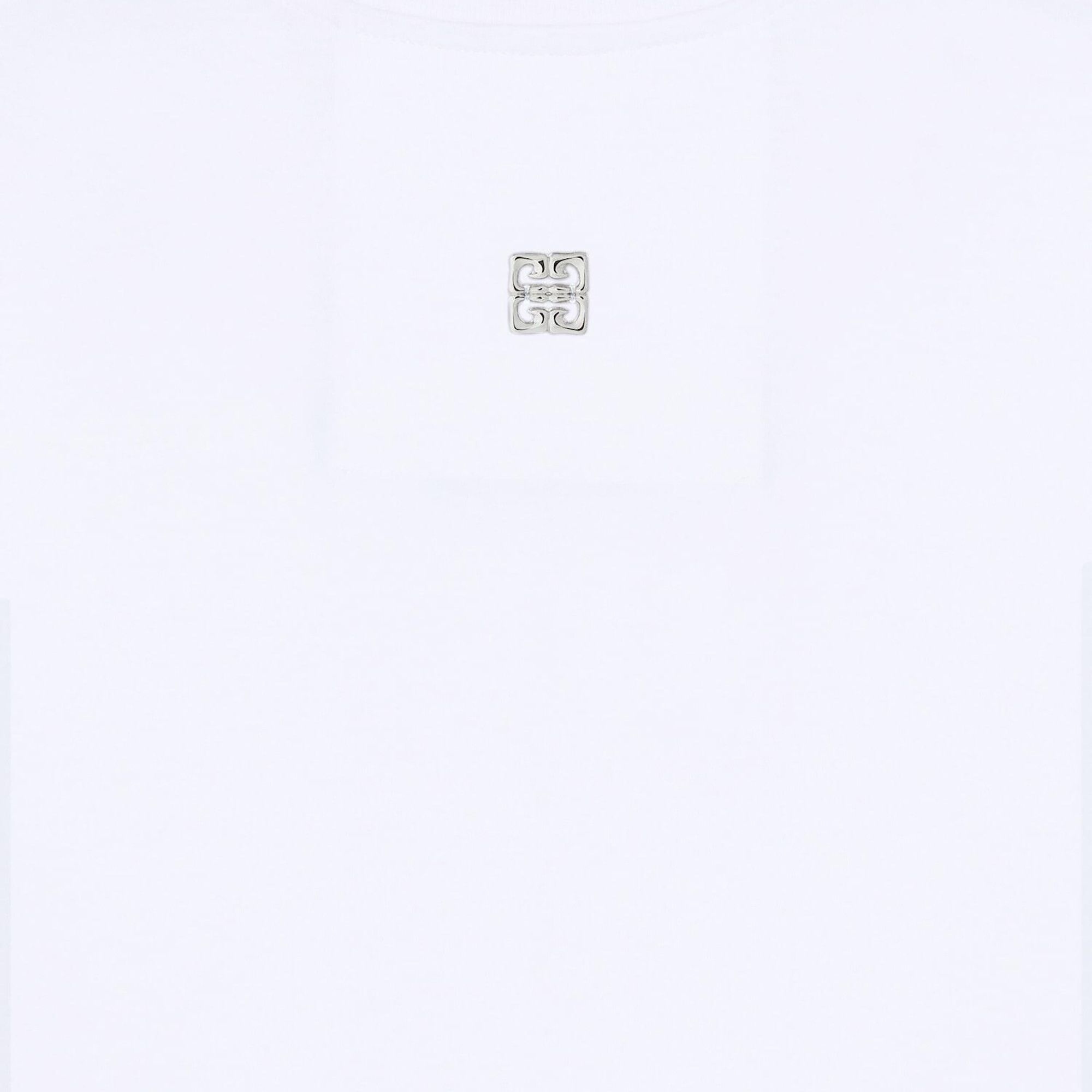 Givenchy Crystals Snake Slim Fit T-Shirt 'White' - 2