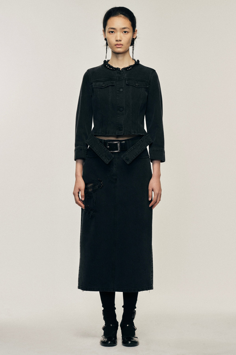 Simone Rocha Embellished Fitted Waist Tail Jacket outlook
