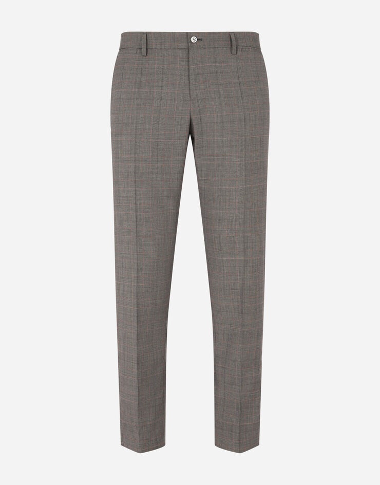 Wool glen plaid pants - 3