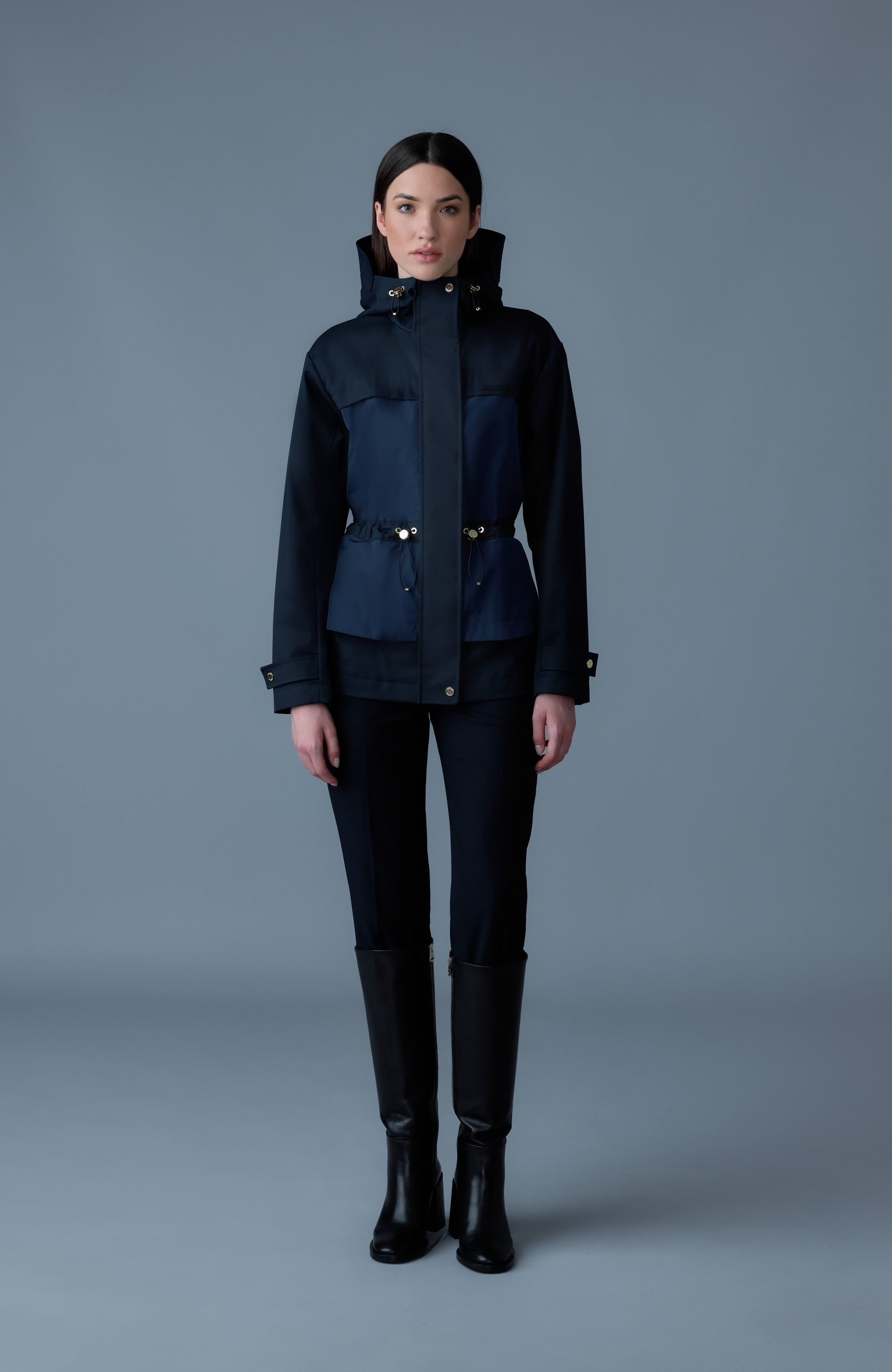 KAORI-LVS Hybrid jacket with peplum detail - 3