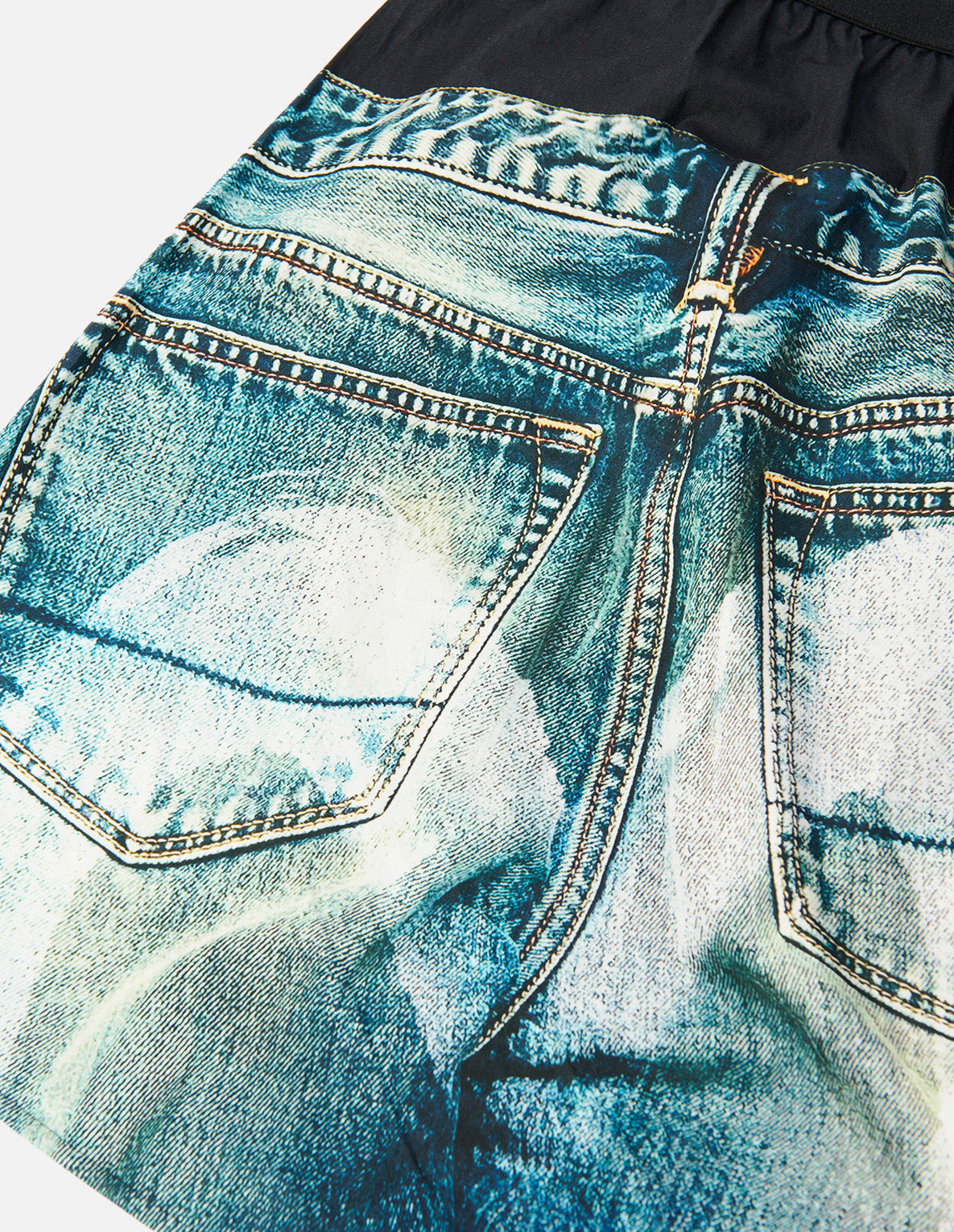DENIM JEANS PRINT BOXERS SHORTS - 6