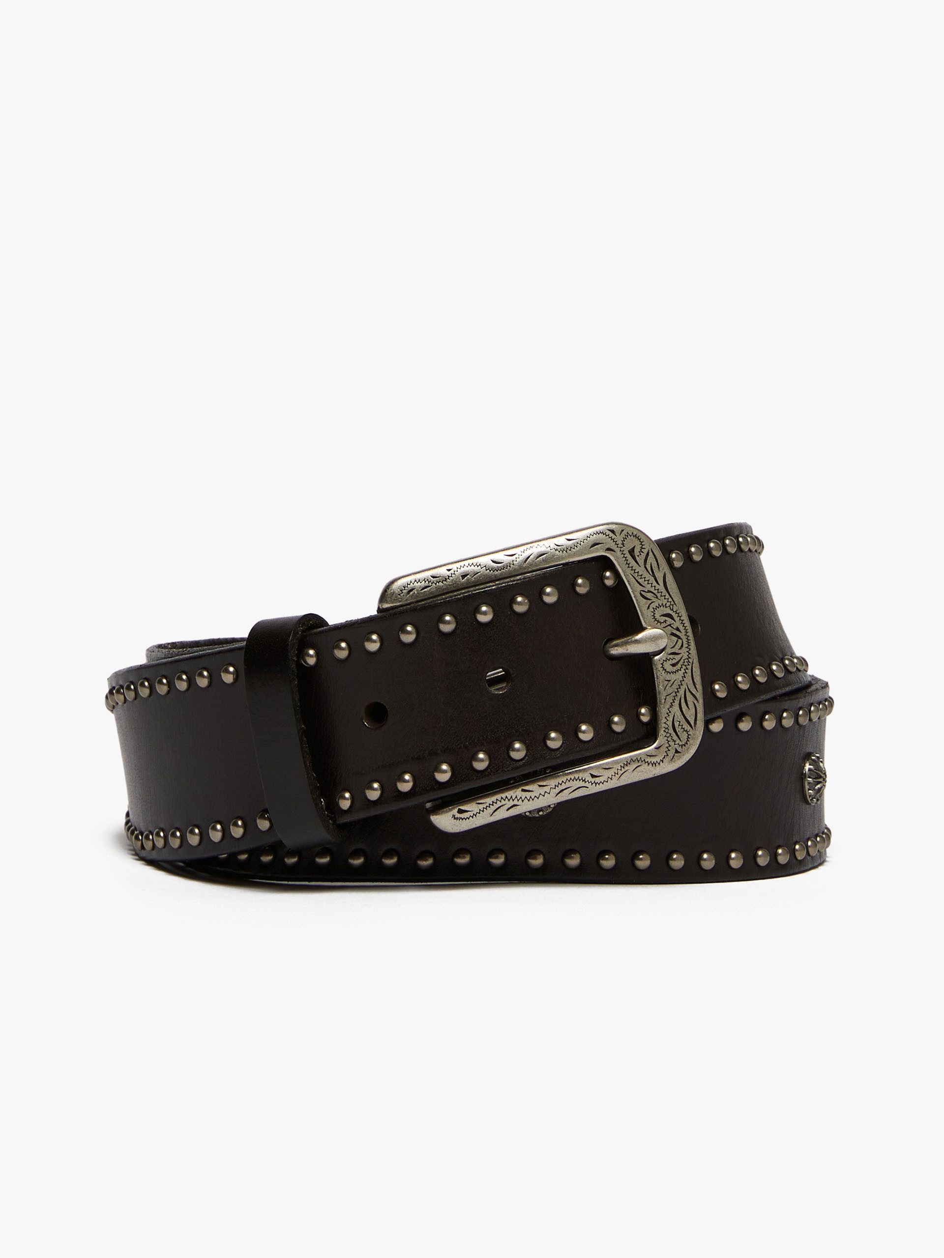 GITANO Studded leather belt - 1