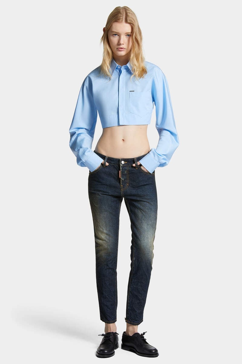 DARK DESERT DUST WASH COOL GIRL JEANS - 3