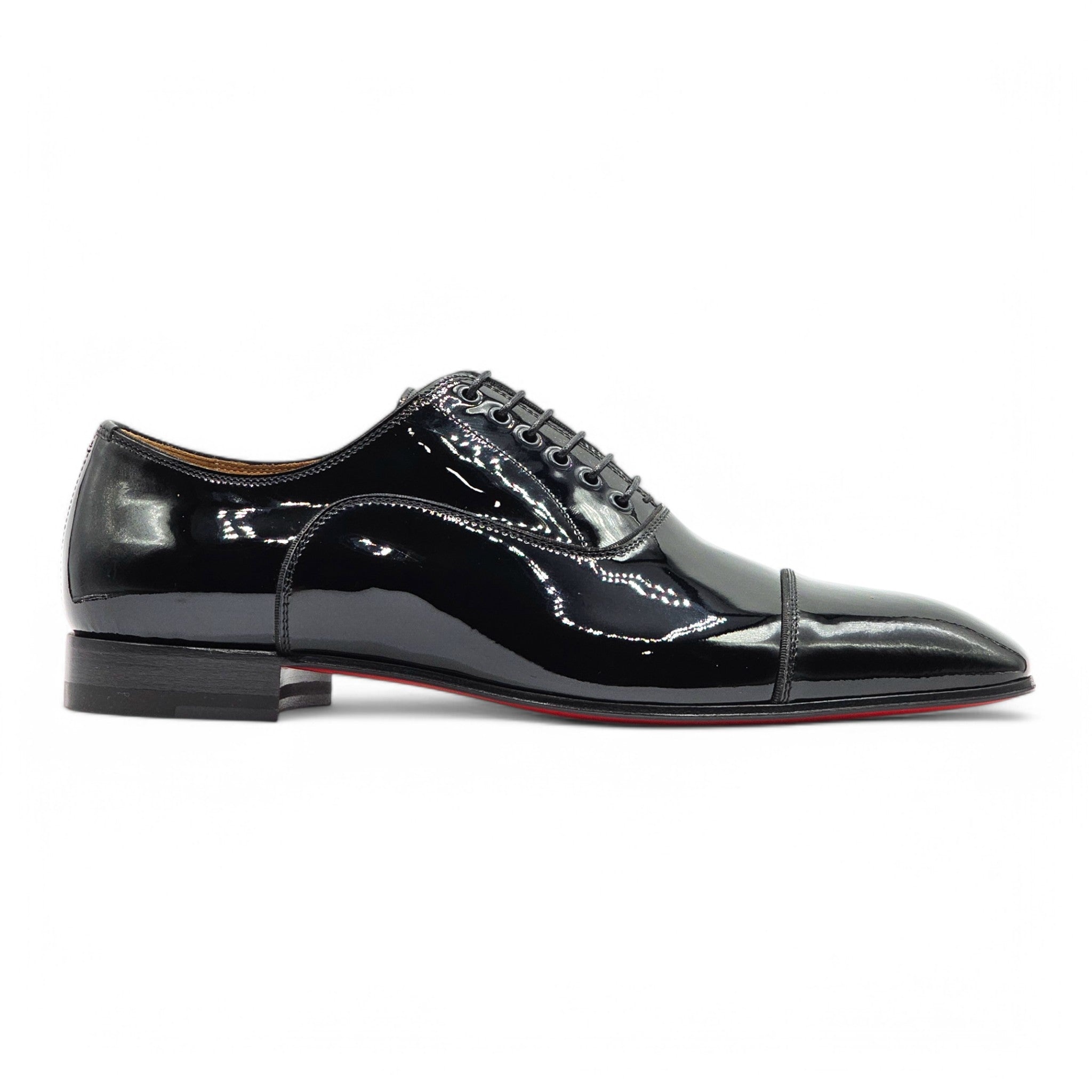 Christian Louboutin Greggo Oxford Tuxedo Shoes - Patent Leather - Black EU 40 / US 7 - 2