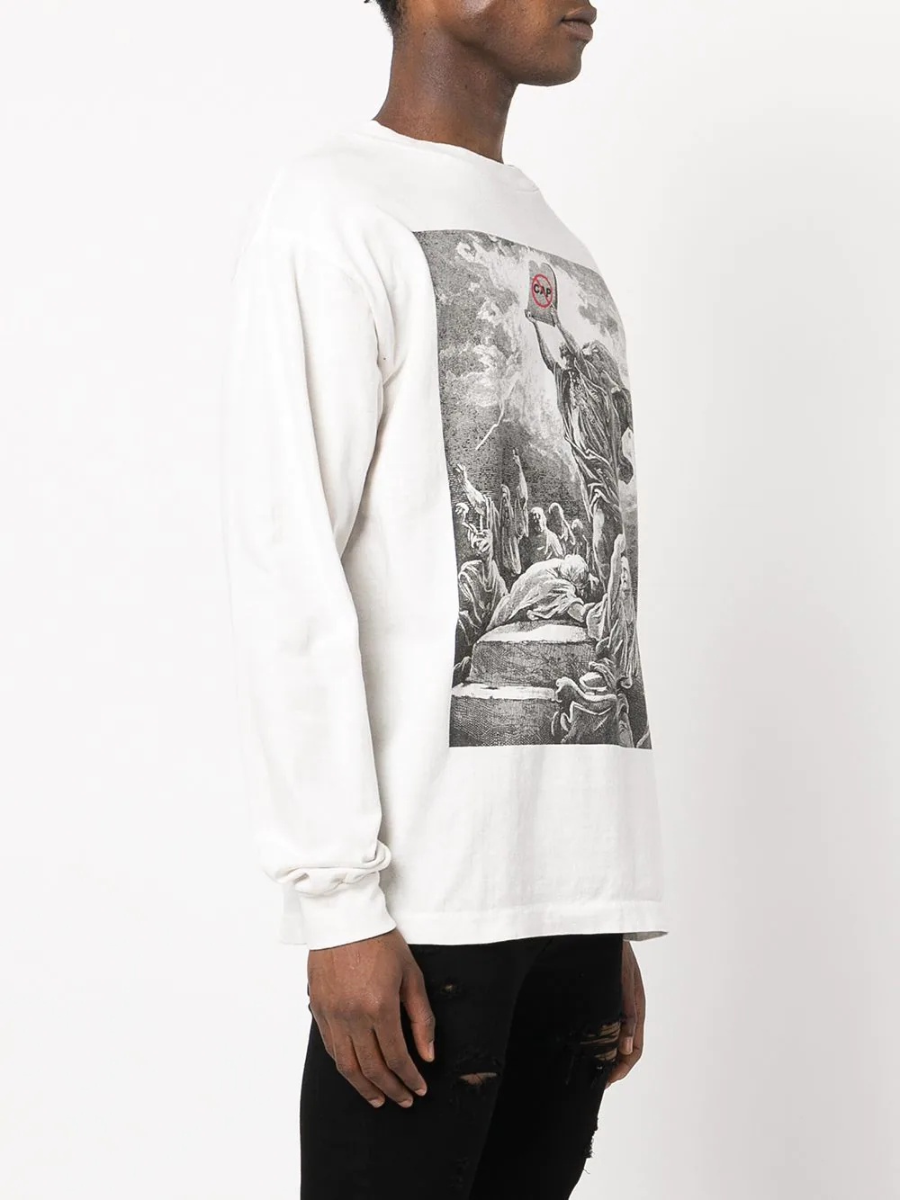 graphic-print long-sleeved T-shirt - 3