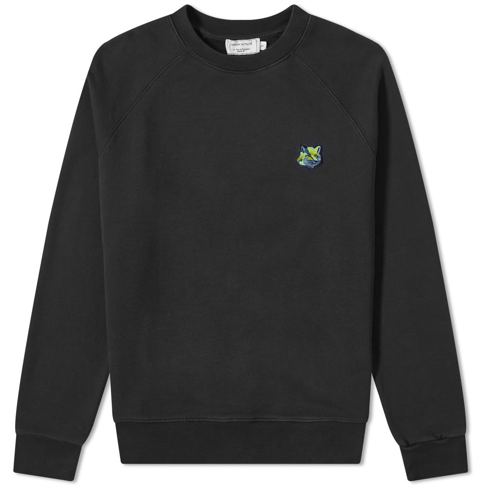 Maison Kitsuné Neon Fox Patch Crew Sweat - 1