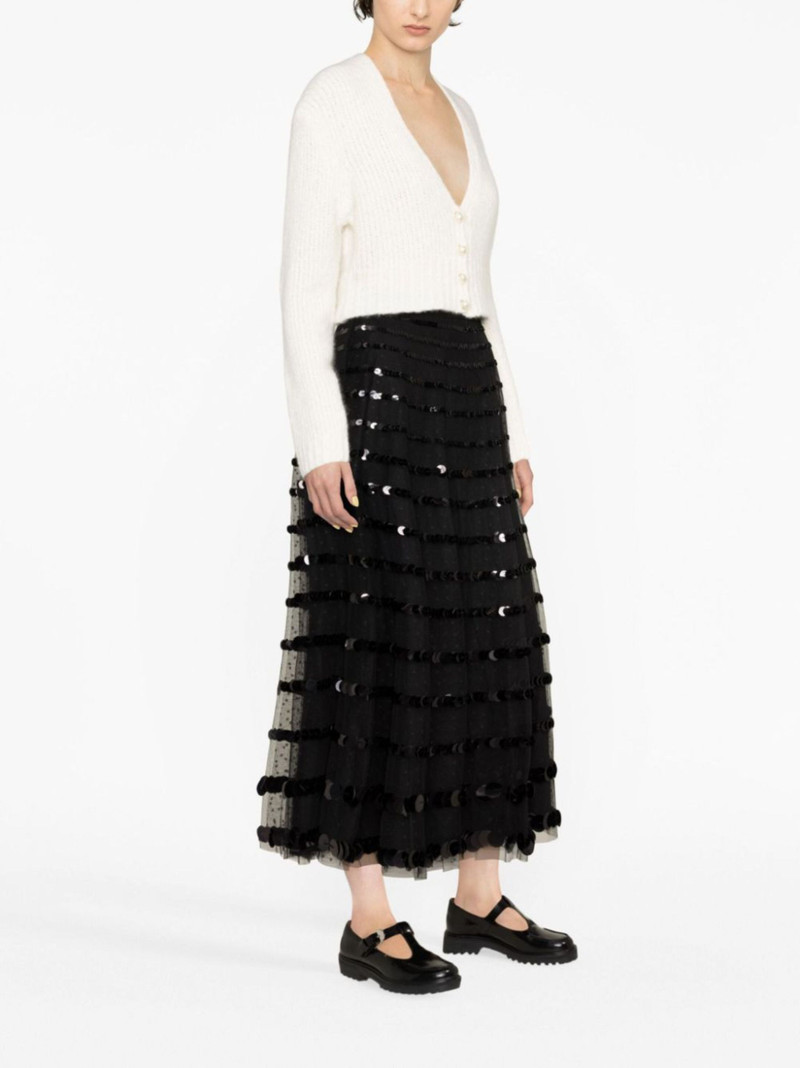 sequin-embellished tulle midi skirt 3