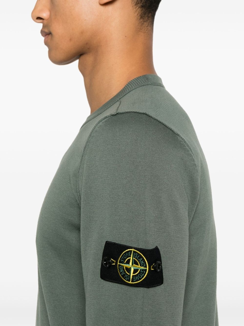 Compass-badge sweater - 5
