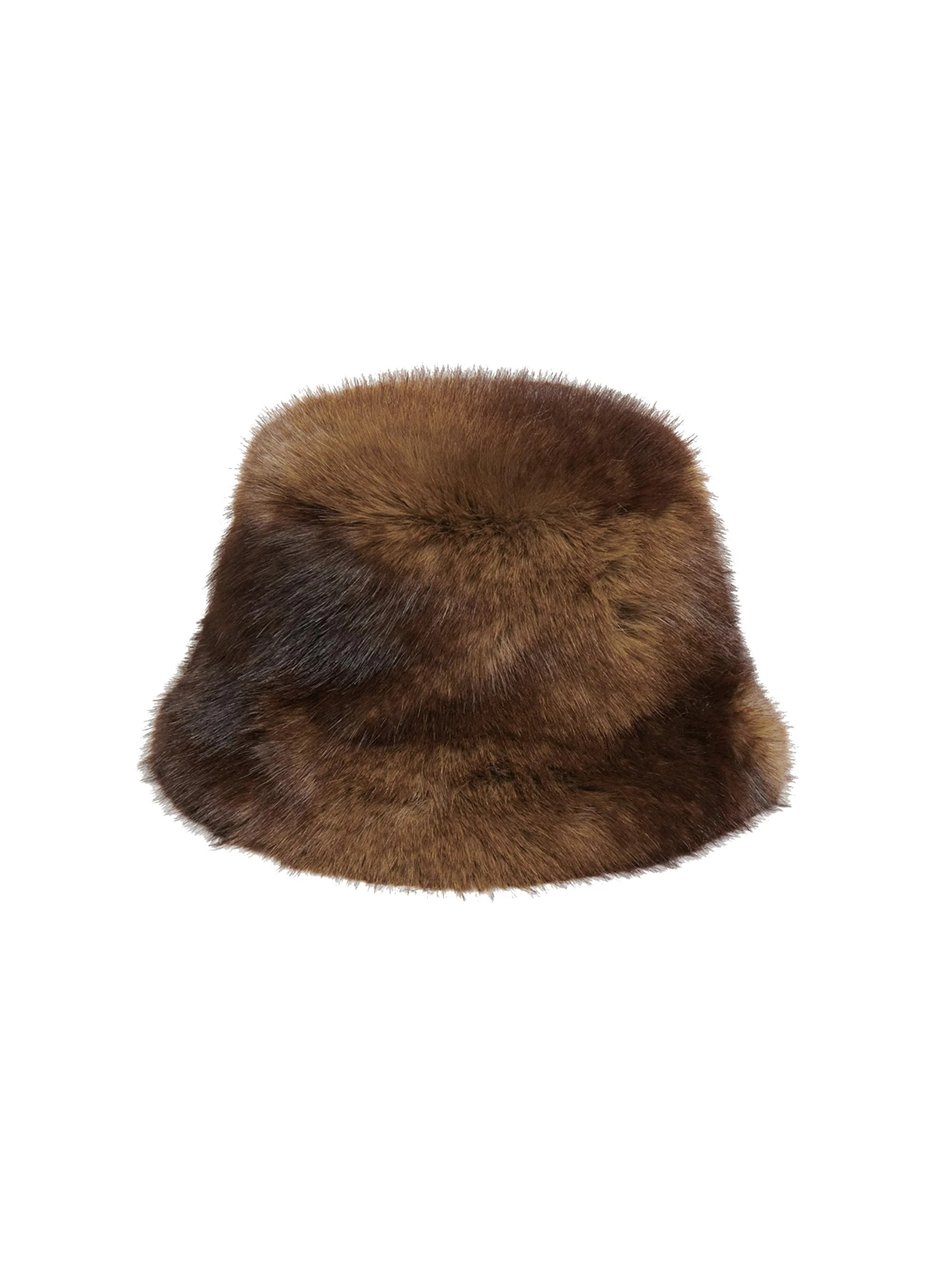 Women's Gilly Faux-Mink Bucket Hat - Mink - 1