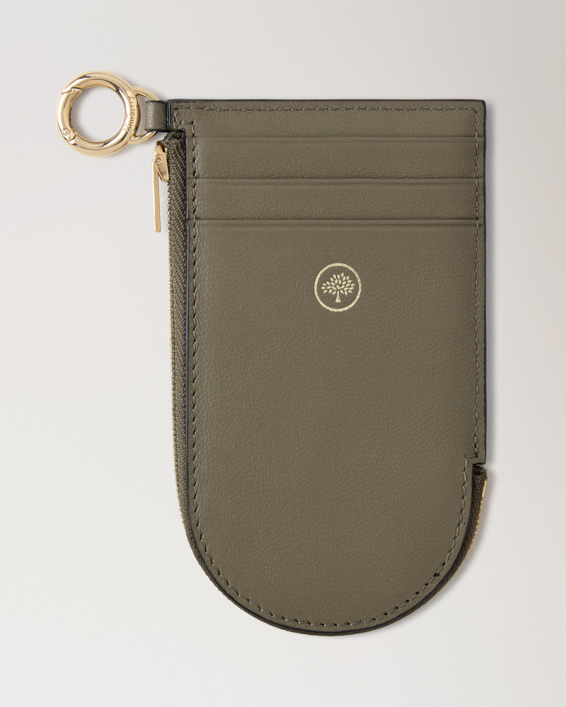 Cardholder Keyring Linen Green Micro Classic Grain 3