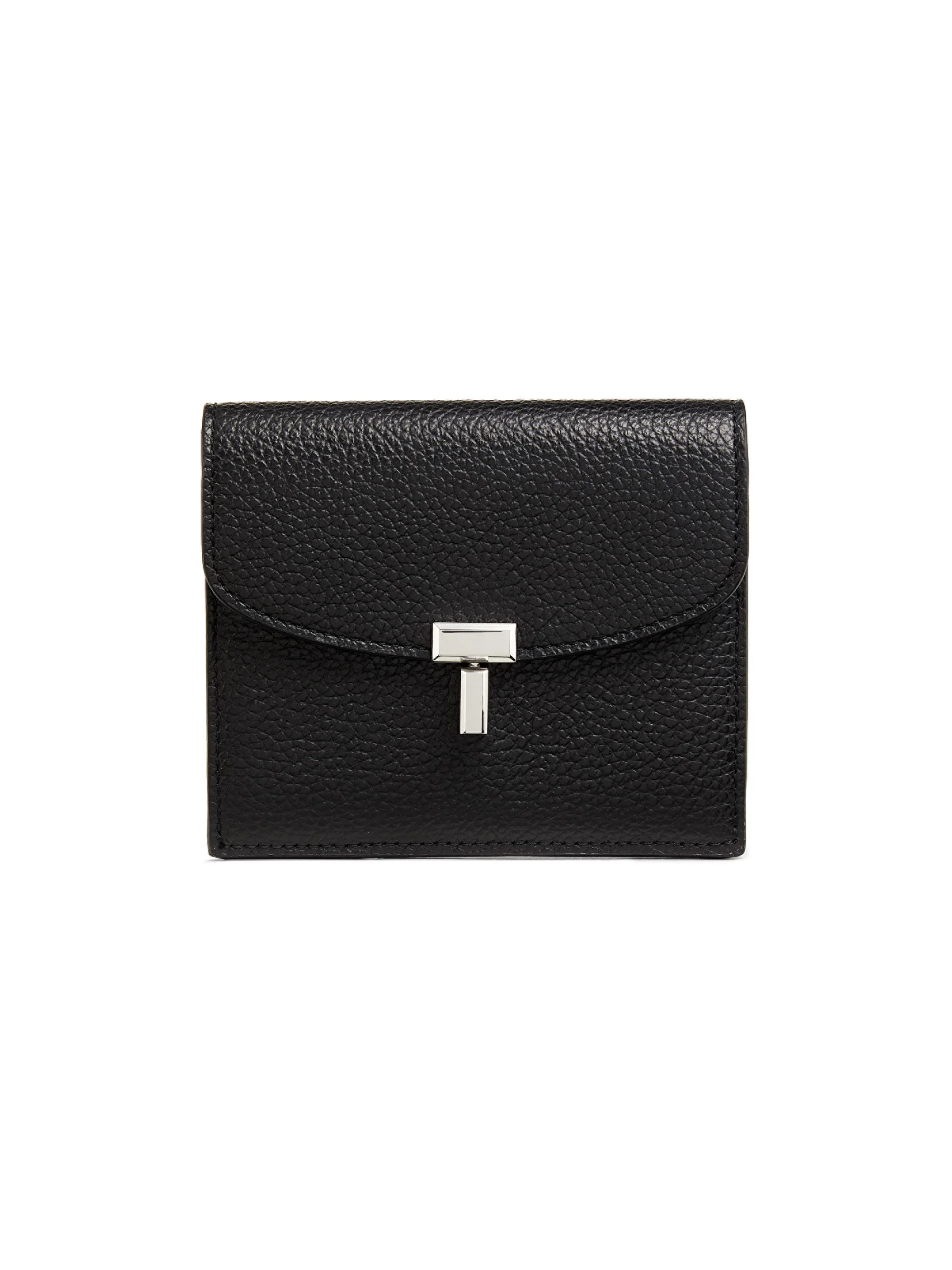 Women's Leather Card Case - Black - 1