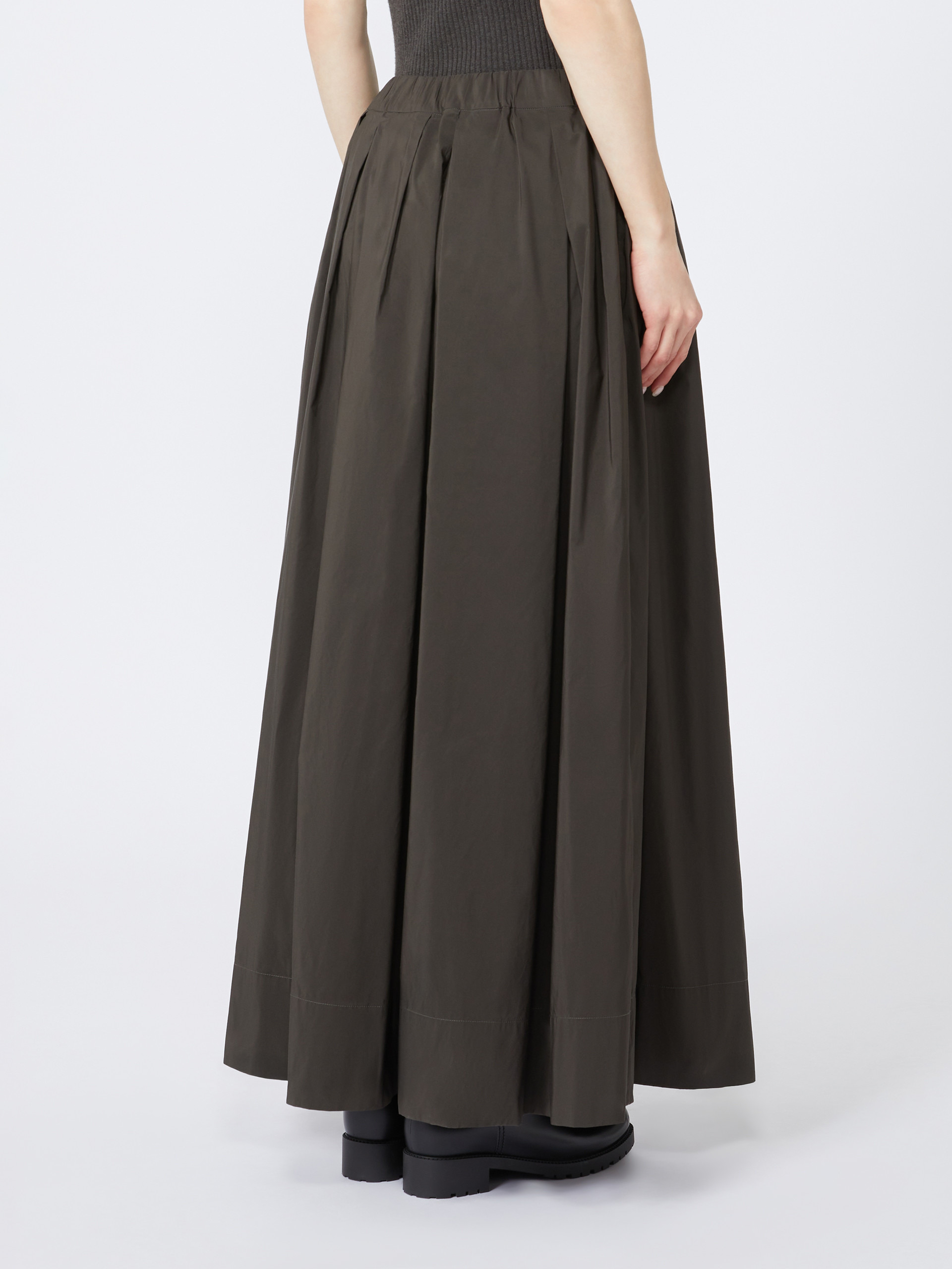 ALOE Cotton micro faille skirt - 4
