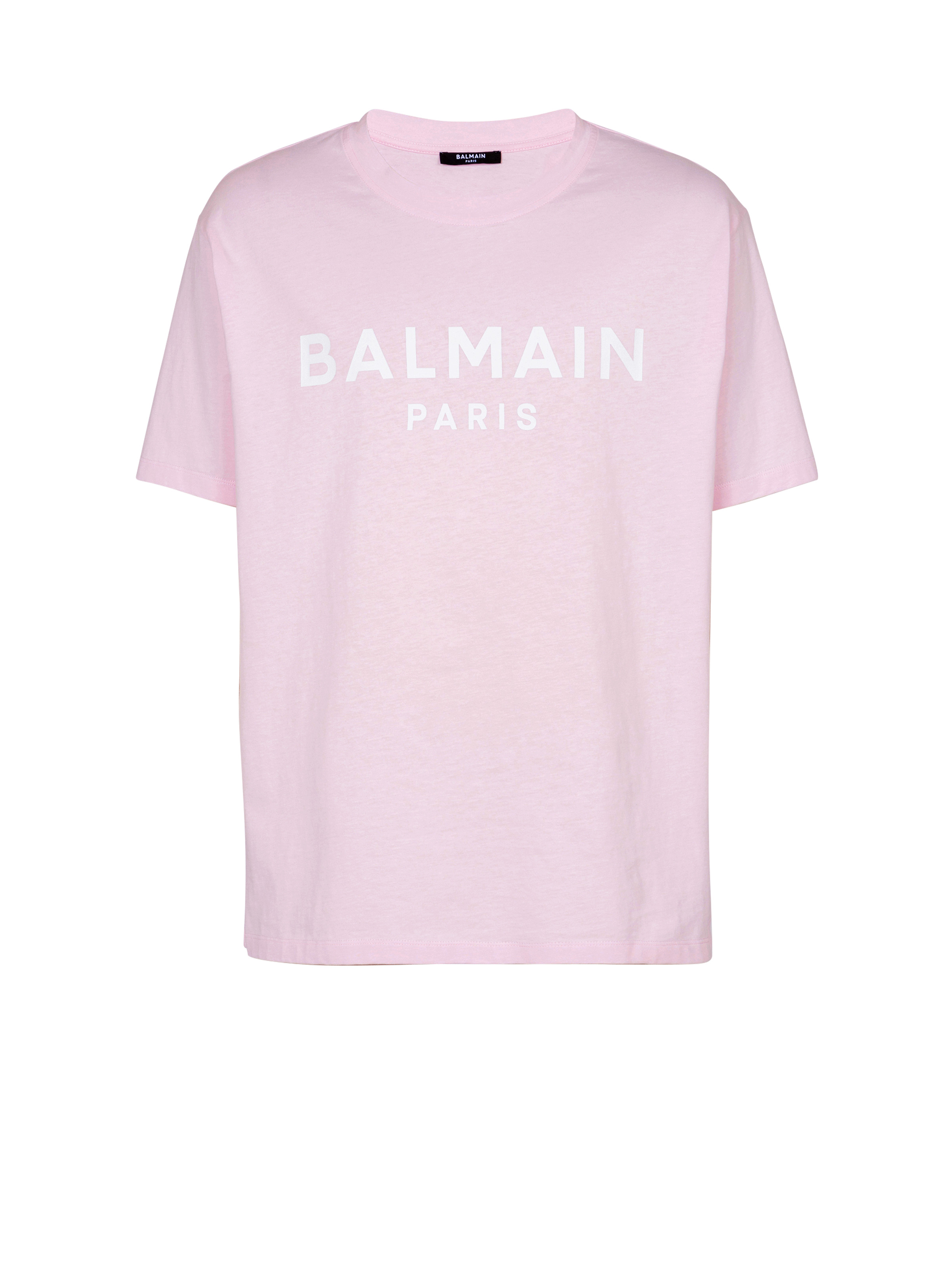 Printed Balmain Paris short-sleeved T-shirt - 1