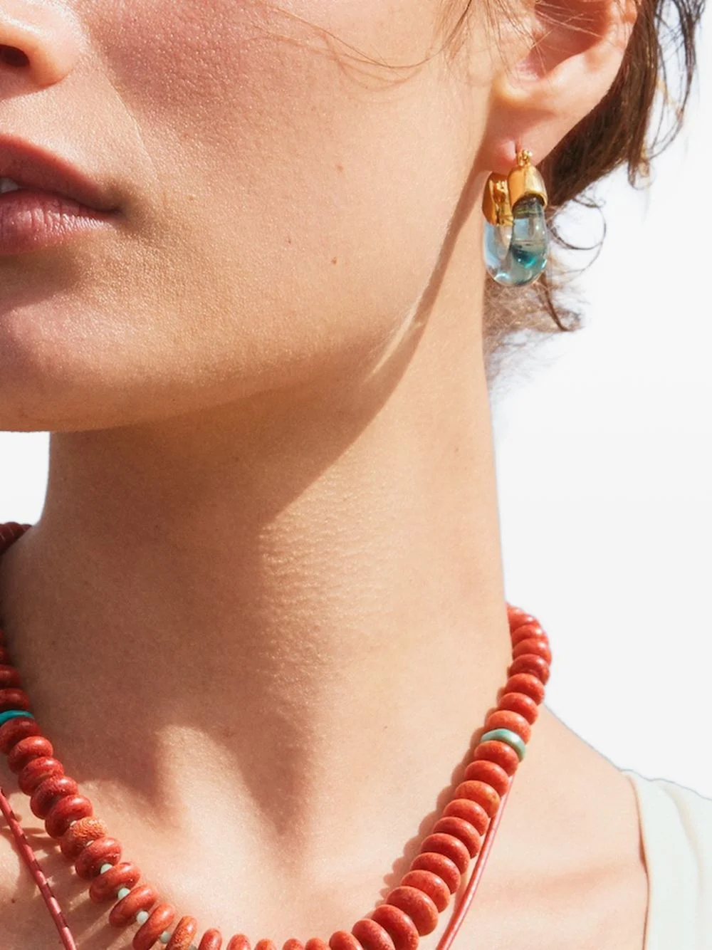 Organic hoop earrings - 1