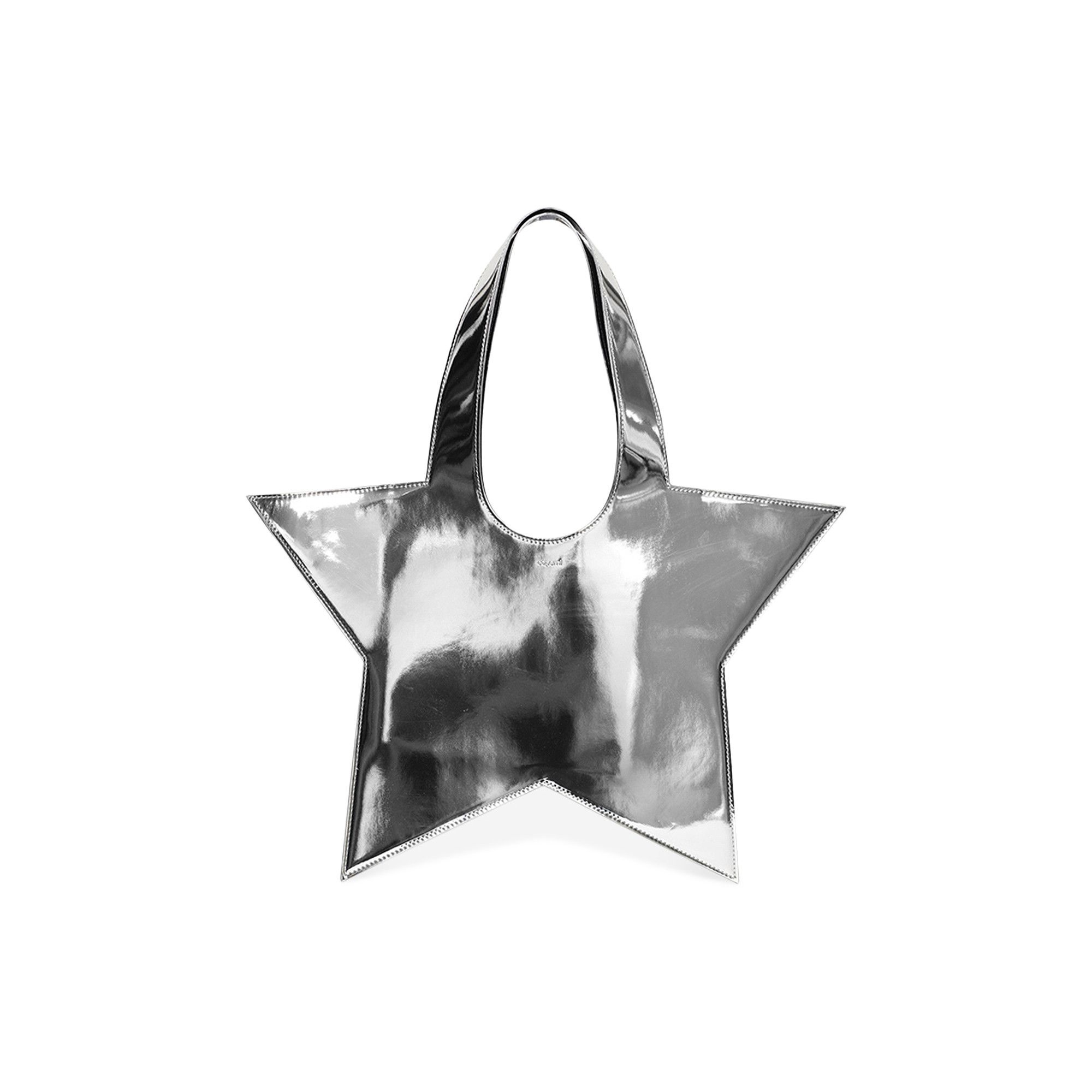 Coperni Mirrored Mini Star Tote Bag 'Silver' - 1