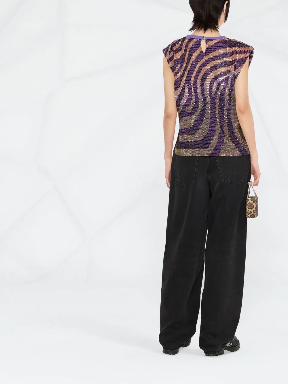 crystal-embellished T-shirt - 4
