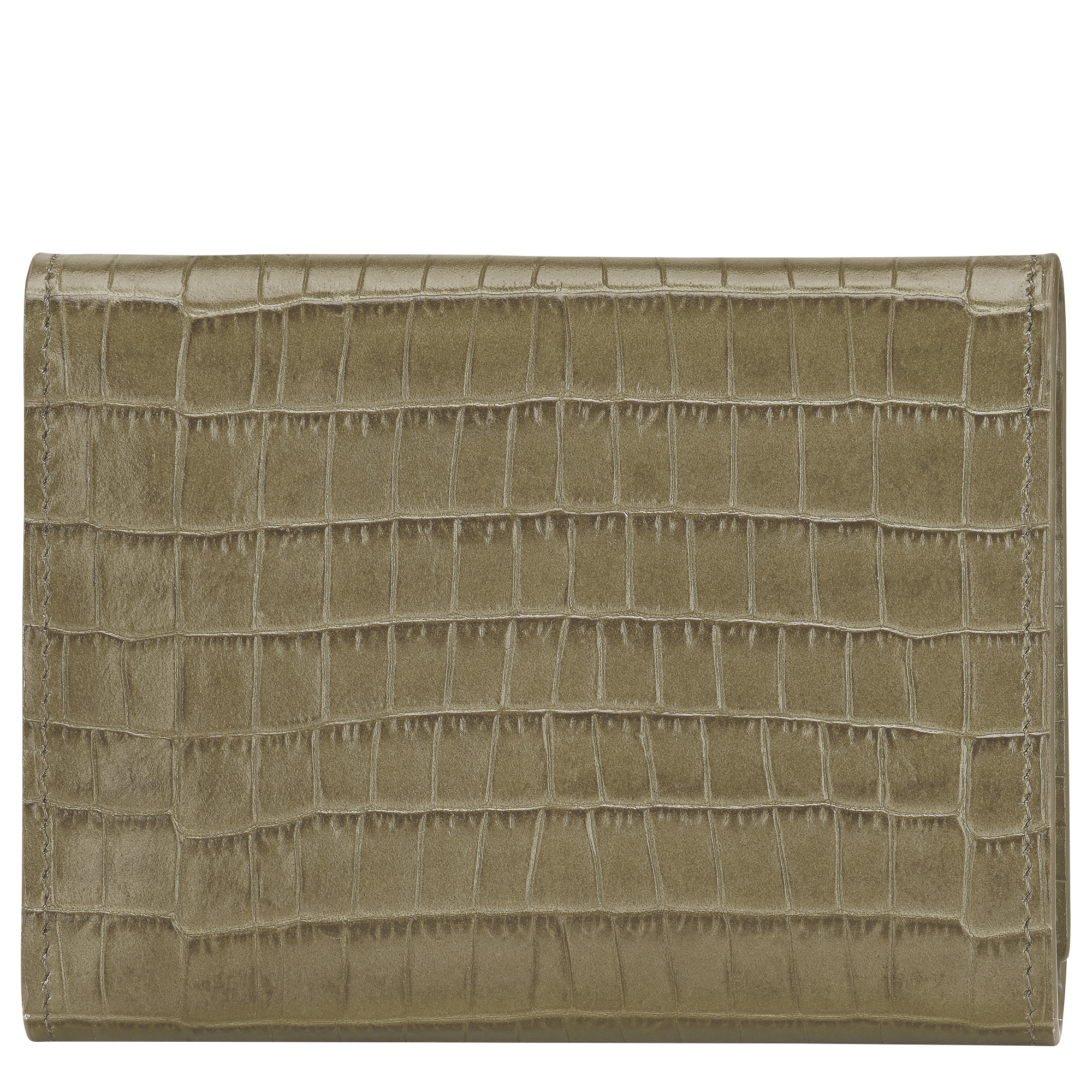 Longchamp Pocket Compact wallet Olive - Leather - 2