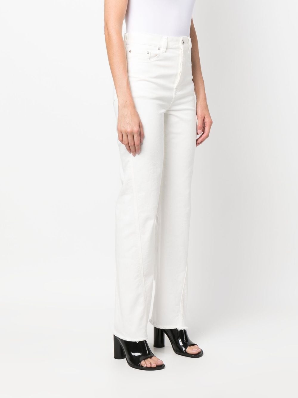 twisted straight-leg jeans - 3