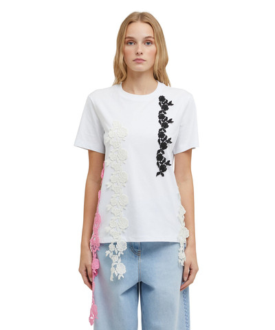 MSGM T-Shirt with lace application outlook