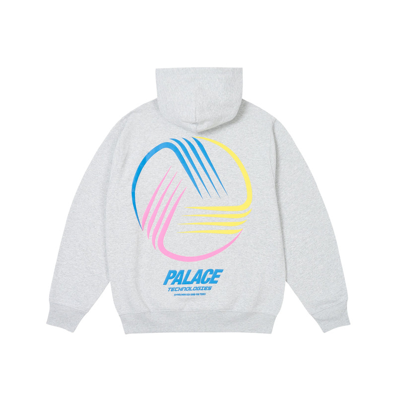 PALACE PALACE TECHNOLOGIES HOOD GREY MARL outlook