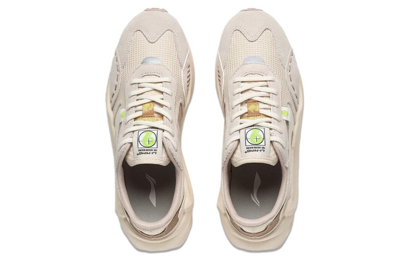 Li-Ning (WMNS) Li-Ning Cosmos Lifestyle Sneakers 'White Beige Pink' AGCT016-7 outlook