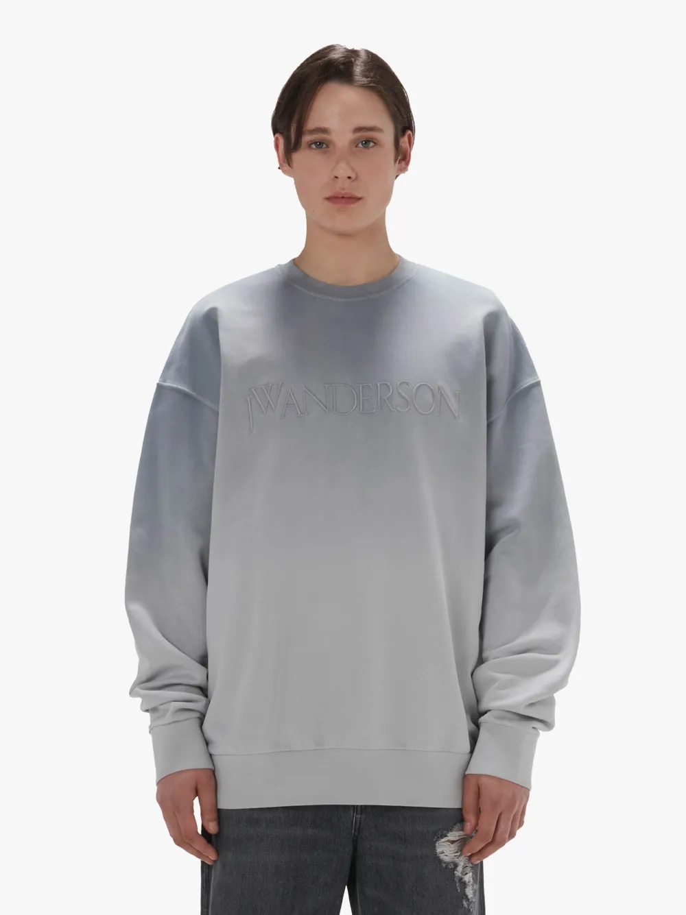 GRADIENT SWEATSHIRT WITH LOGO EMBROIDERED - 2