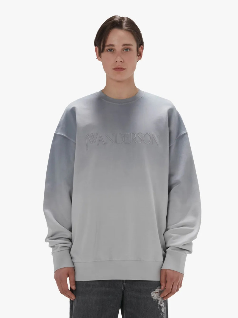 JW Anderson GRADIENT SWEATSHIRT WITH LOGO EMBROIDERED outlook