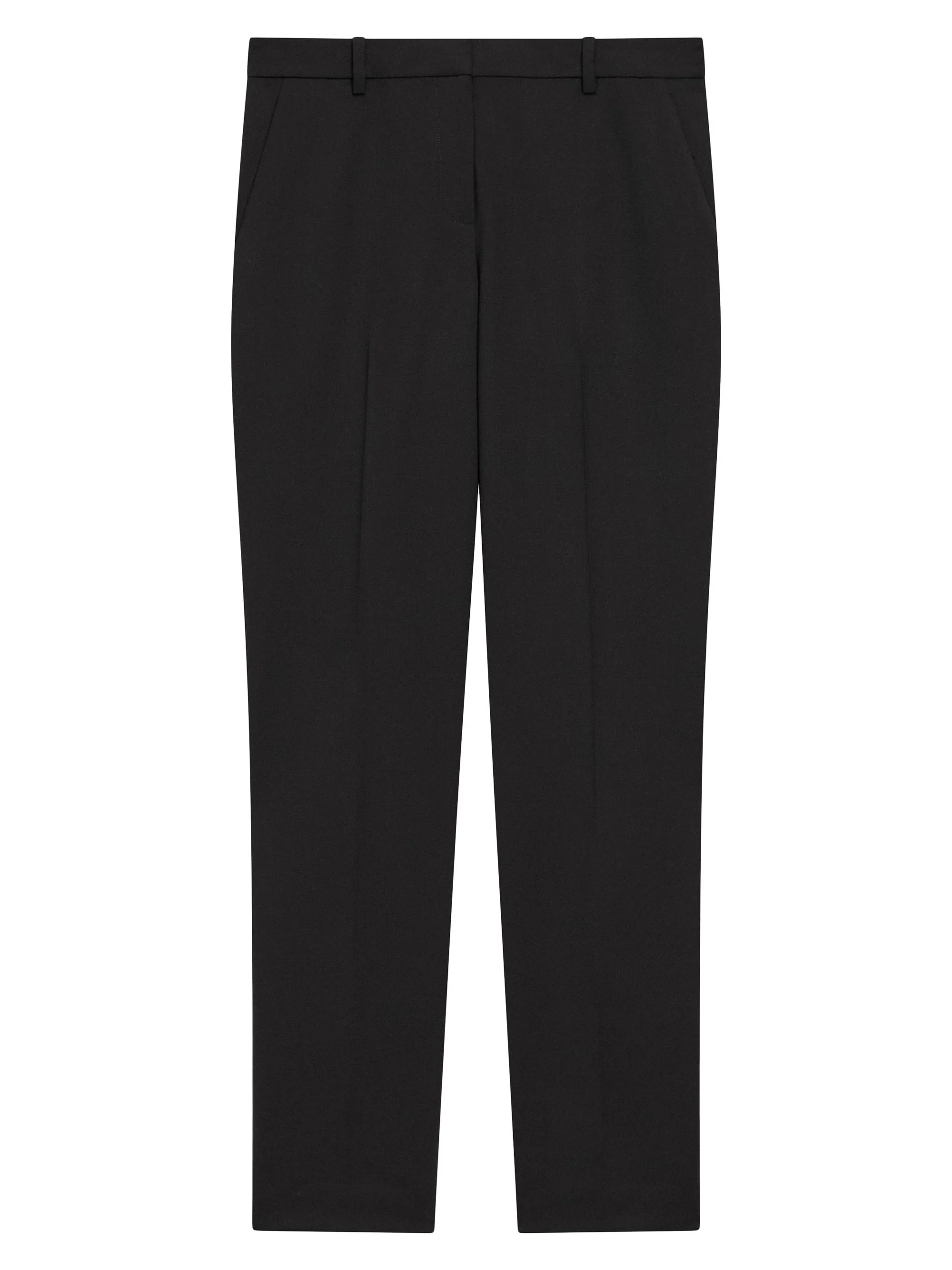 Women's Treeca Pull-On Wool Trousers - Black - 1