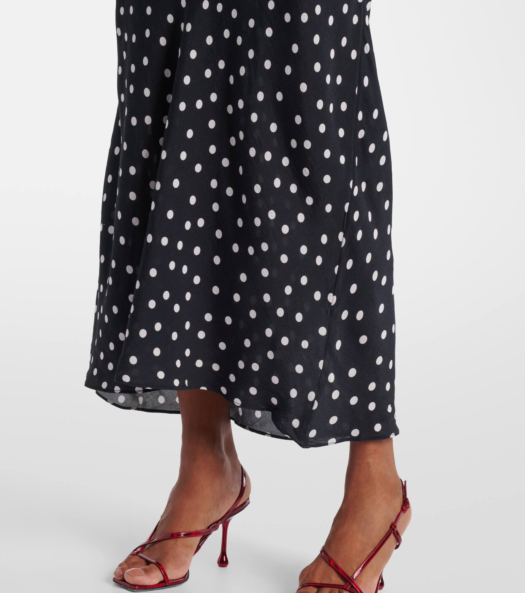 Iggy polka-dot maxi dress - 5