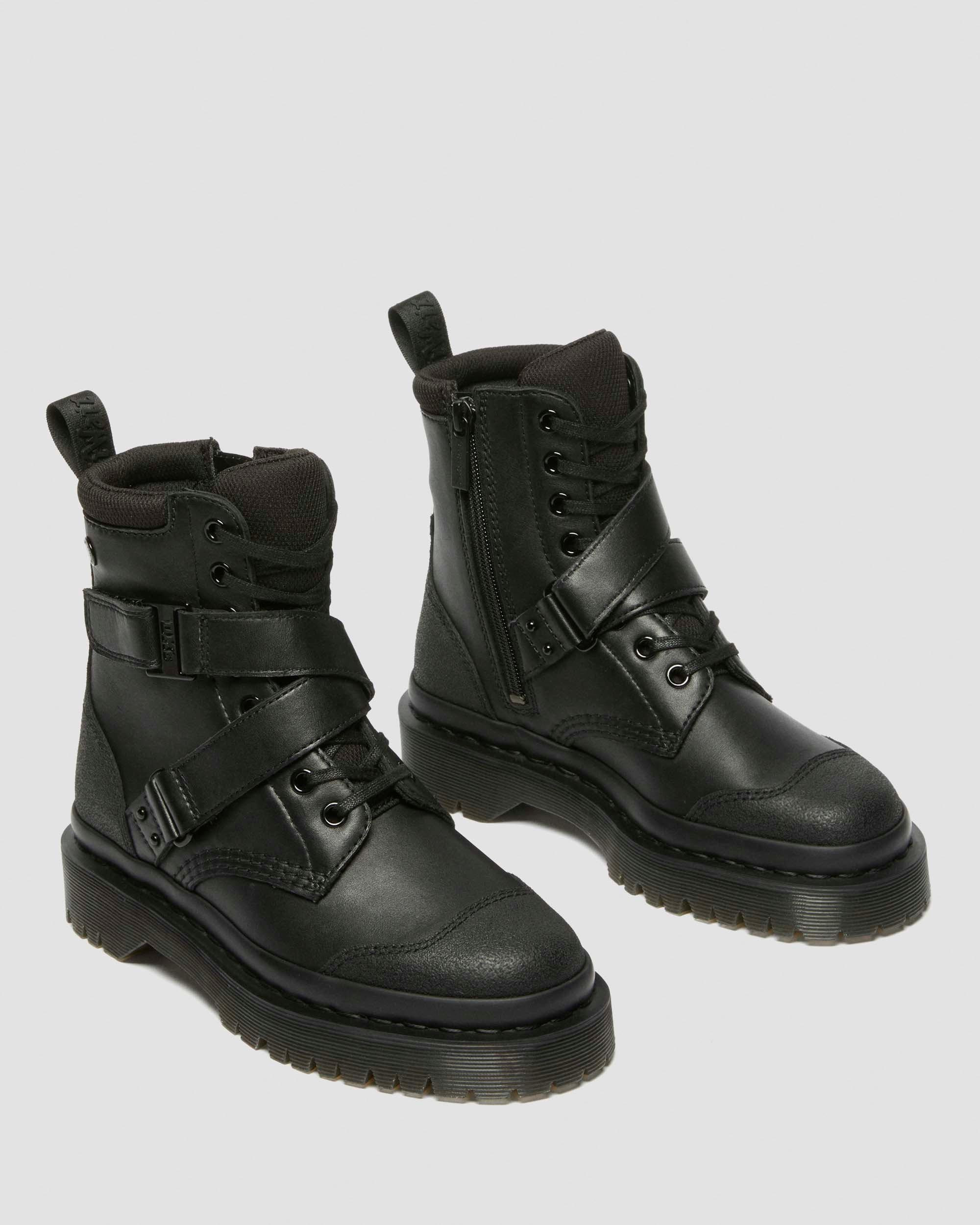 1460 Bex Tech Strap Leather Boots - 9