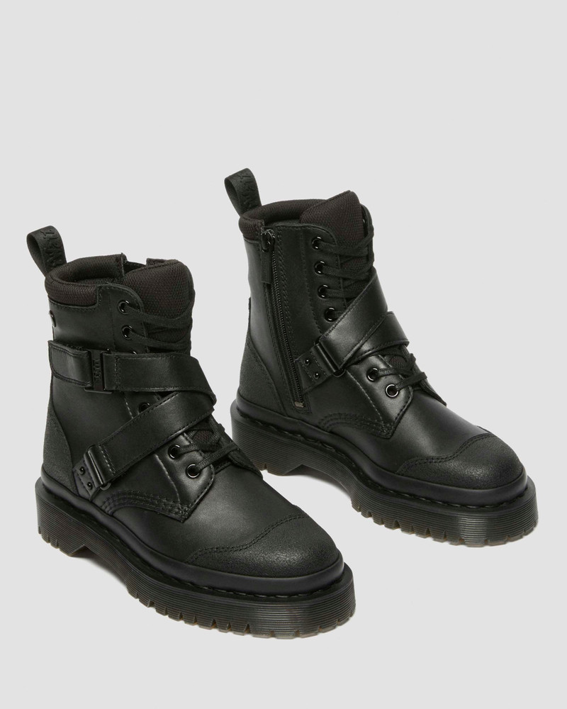 1460 Bex Tech Strap Leather Boots 9