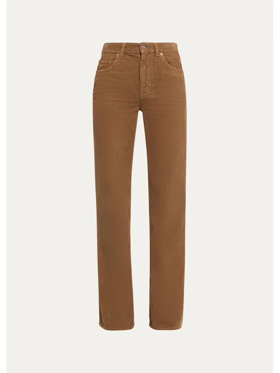 70s Corduroy Straight-Leg Jeans - 1