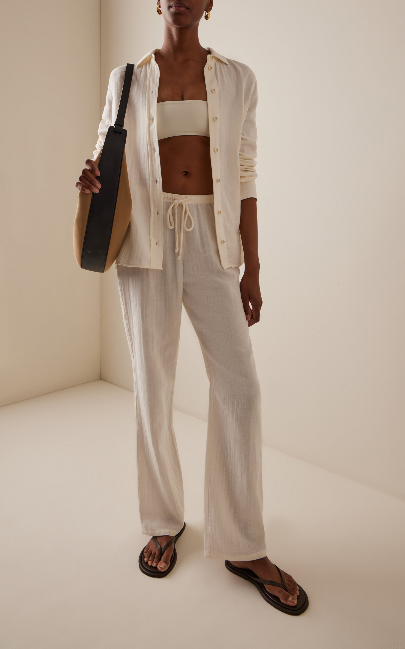 Constance Cotton Shirt ivory - 2