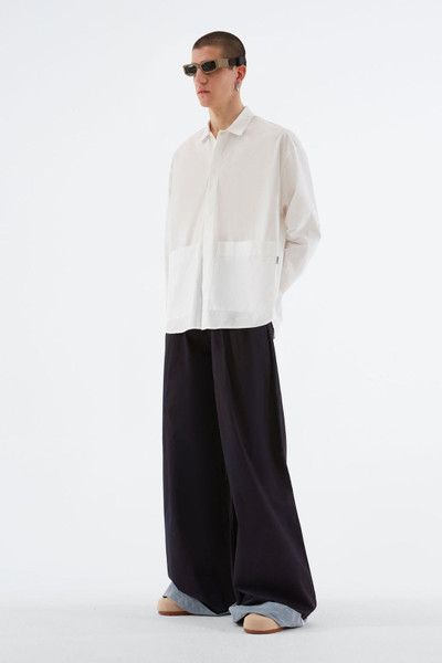 SUNNEI WHITE 'EVERYDAY I WEAR SUNNEI' OVER SHIRT outlook